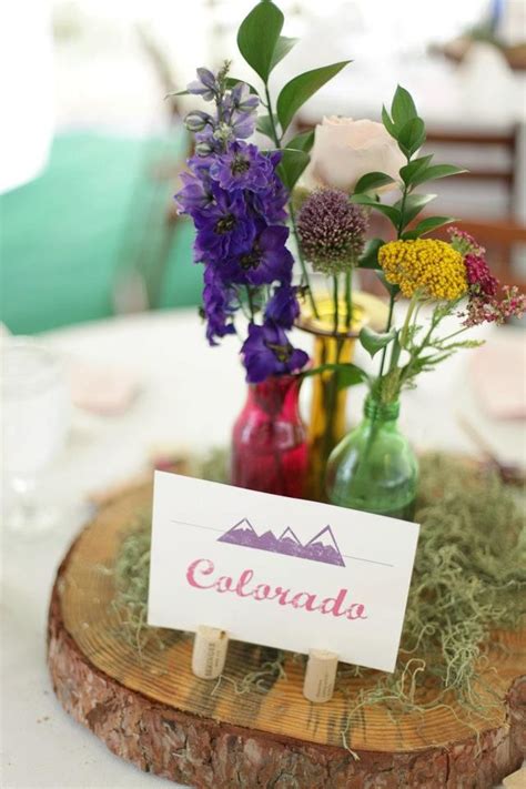 A Beautiful Colorado Themed Centerpiece Created By Chelseyleigh Custom