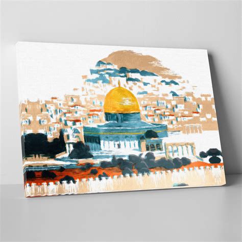 Masjid Al Aqsa Wall Art Palestine Palestine Art Dome Of The Etsy