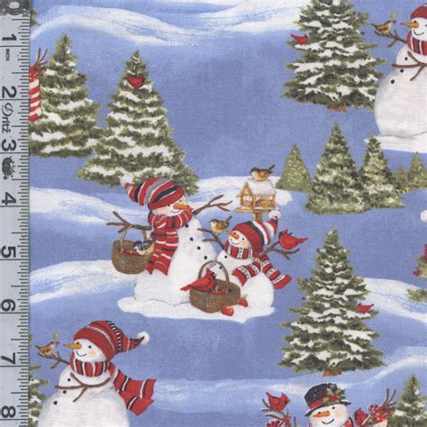 Frosty Frolic - Scenic Blue — Fabric Shack