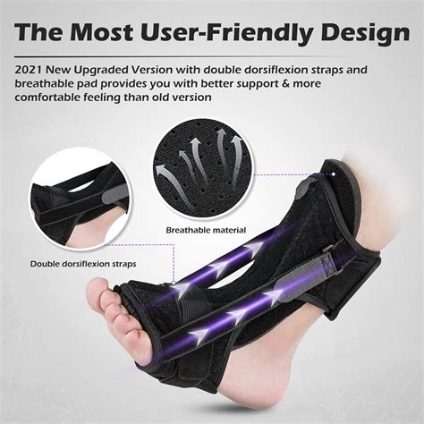 Plantar Fasciitis Night Splint Adjustable Foot Drop Orthotic Brace