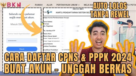 CPNS 2024 SUDAH DI BUKA CARA DAFTAR CPNS 2024 PPPK 2024 DARI BUAT