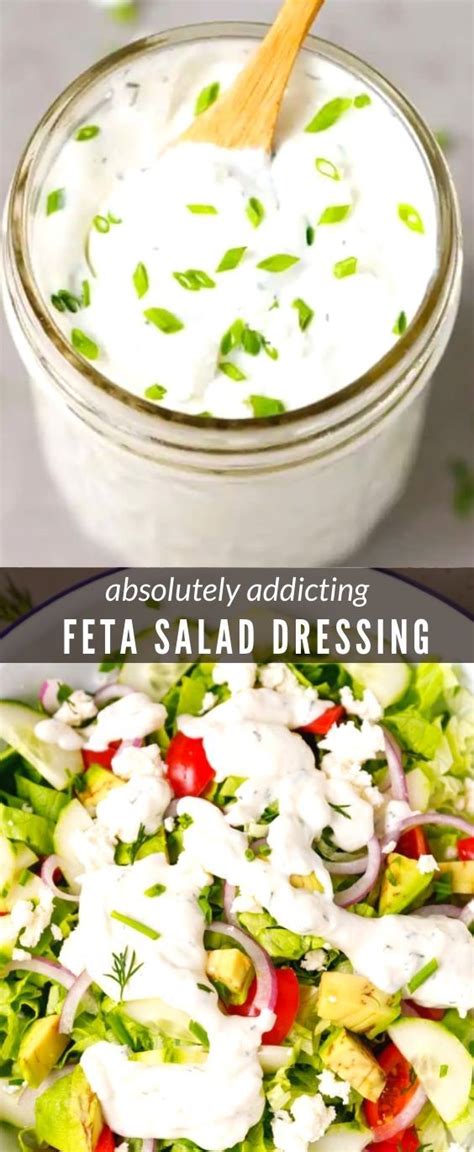 Feta Salad Dressing In 2024 Feta Salad Dressing Recipe Greek Salad