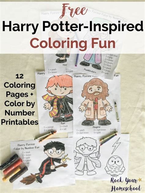 Free Harry Potter Inspired Coloring Pages For Creative Fun Activities