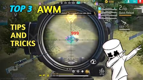 Awm Tips And Tricks Free Fire Single Double Awm Tricks Fast