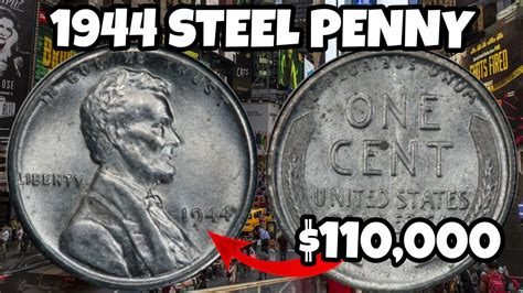 Most Valuable 1944 Steel Penny Youtube