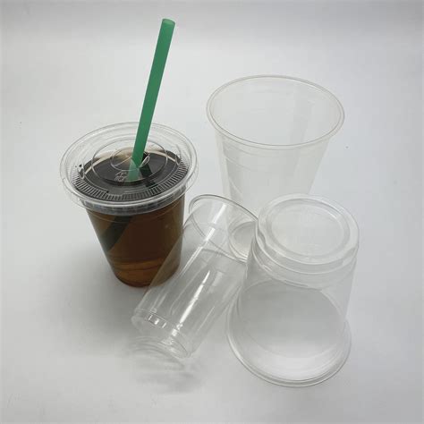 Dia98 60mm H159mm 24oz Disposable PLA Drink Water Milk Coffee Juice Cup