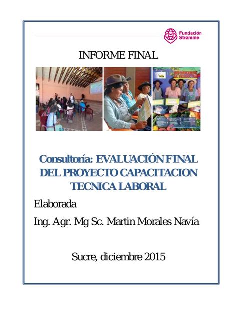 Evaluaci N Final Del Proyecto Capacitacion Tecnica Laboral Kudos