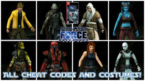 Star Wars The Force Unleashed How To Enter Cheat Codes All Costumes