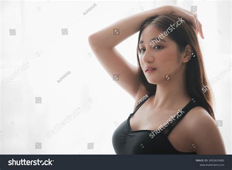 Asian Woman Sexy Wearing Black Bikini Stock Photo 2052625082 Shutterstock