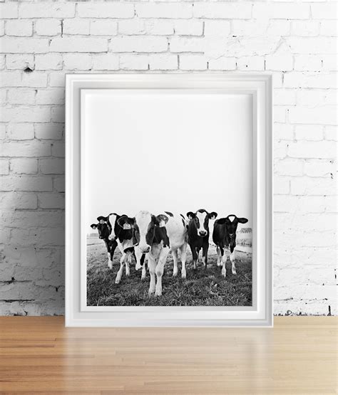 Set Of 3 Farm Prints Cows Barn Hay Print Modern Farmhouse Etsy