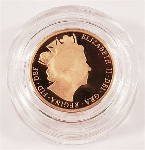 2018 Royal Mint Half Sovereign Gold Proof w/ Original Box and CoA - Coins