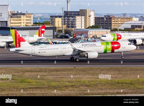 Tap Air Portugal Airbus A Lr Aircraft Lisbon Airport In Portugal