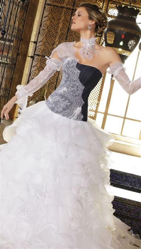 Black and White Wedding Dresses