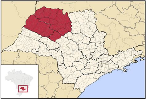 Região noroeste do Estado de São Paulo Fonte Noroeste paulista 2012