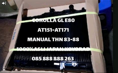 Jual Radiator Toyota Corolla Corola Gl