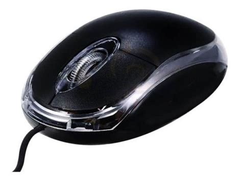 Mouse Ptico Usb Pc Negro Ergon Mico Econ Mico Cuotas Sin Inter S