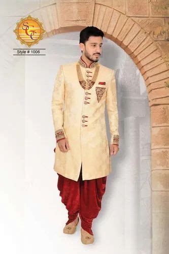 Wedding Wear Printed Mens Indo Western Sherwani Size At Rs