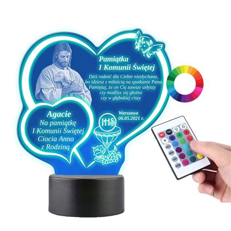 Lampka Led Plexido Statuetka Komunia Wi Ta Jezus Plexido Sklep