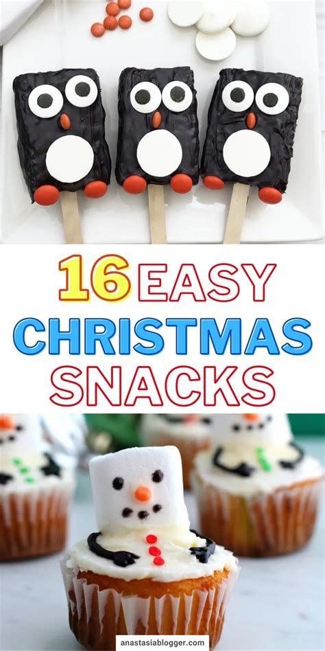 25 Festive Christmas Snacks For School Parties Winter Snack Ideas For