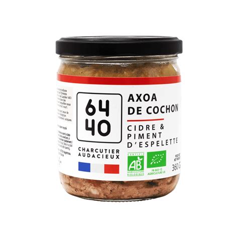 Axoa De Cochon BIO Au Cidre Et Piment D Espelette Maison Agour