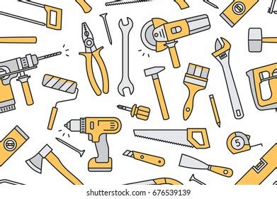 Set Tools Cartoon Stock Vector Royalty Free 271751831 Shutterstock