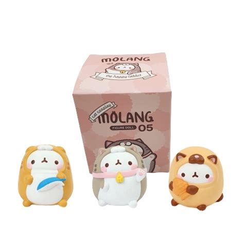 Molang Figure Doll Vol Random Mystery Box Mini Figure Cat Molang