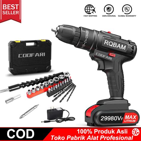 29980vf Bor Mesin Elektrik Drill 10mm Set Reversible Mesin Bor Tangan