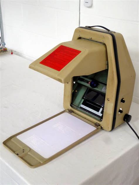 Practical 1950s 1960s Portable Microfiche Viewer Electro Props Hire