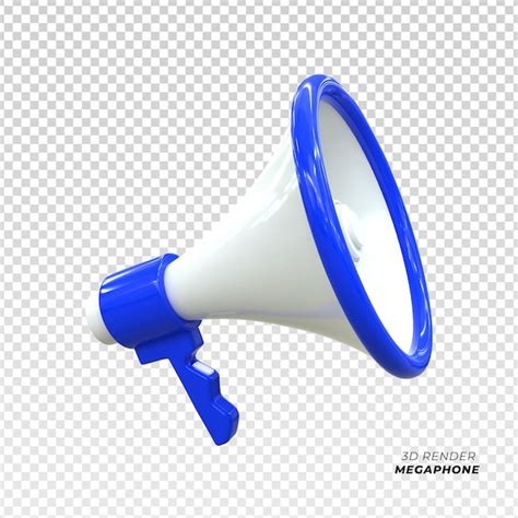 Altavoz Meg Fono Escena D Icono D Render Archivo Psd Premium