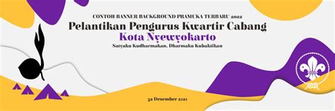 Contoh Desain Banner Pramuka