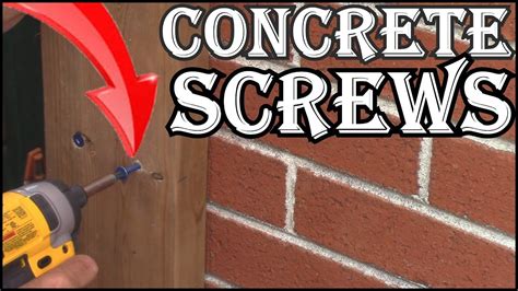 How To Screw A Board To Brick With Concrete Screws YouTube