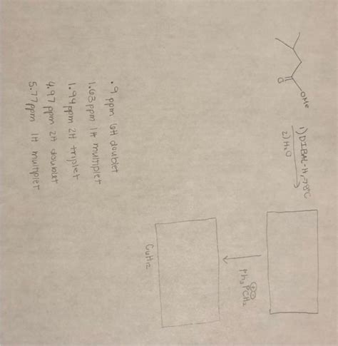 Solved 9 Ppm 6t Doublet 1 63ppm It Multiplet 1 94ppm2H Chegg