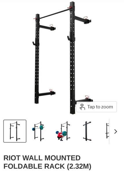 Folding Squat Rack with Monolift and Spotter Arms for sale in Co ...