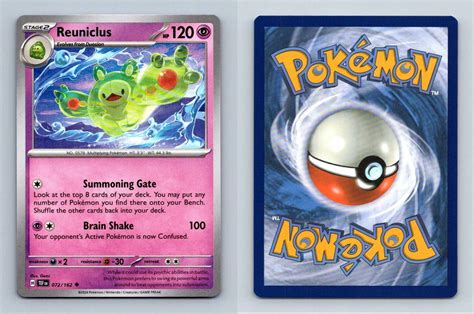 Reuniclus 72162 Scarlet And Violet Temporal Forces 2024 Pokemon