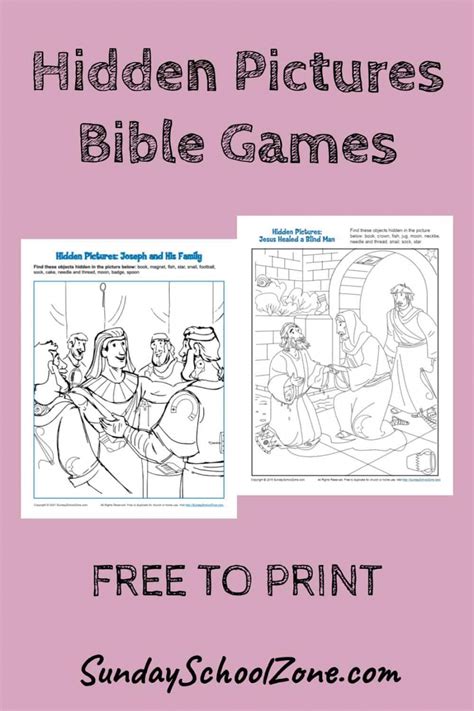 Bible Hidden Pictures Free Printable Free Printable A Z