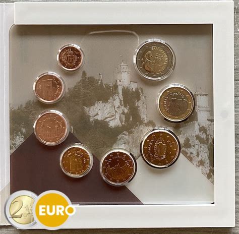 Serie de euro BU FDC San Marino 2020 1 céntimo a 2 euros