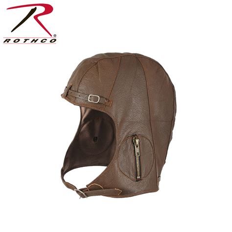 WWII Style Leather Pilots Helmet - Surplus Militaire Pont-Rouge