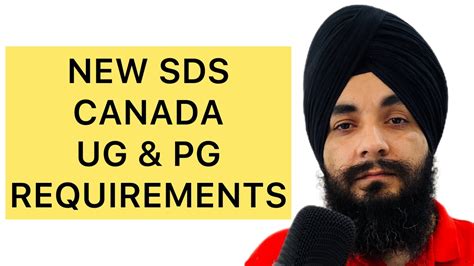 New Sds Canada Ug And Pg Requirements Youtube