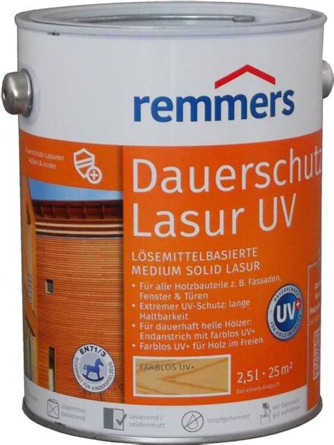 Remmers Dauerschutzlasur UV farblos 2 5 L günstig kaufen eBay