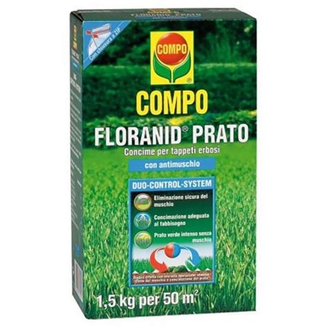 Compo Floranid Prato Rinverdente 1 5kg Concime Per Tappeti Erbosi