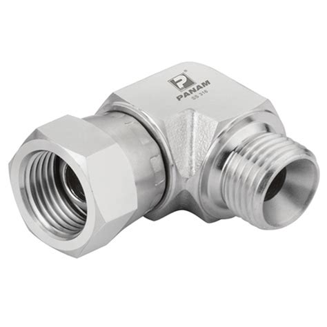 Stainless Steel Bsp Male X Bsp Swivel Female Elbow 18 X 18 Elbow Hydraulic Qrcs And