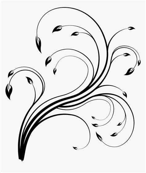 100 Gambar Bunga Floral Pattern Transparan Terbaru Line Art Hd Png