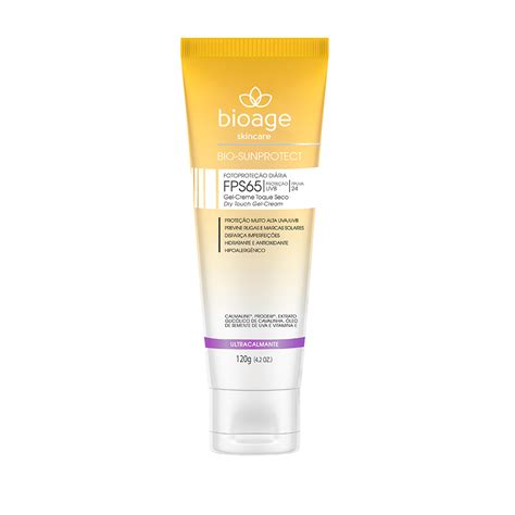 BIO SUNPROTECT GEL CREME ULTRA CALMING FPS 65 120G Bioage