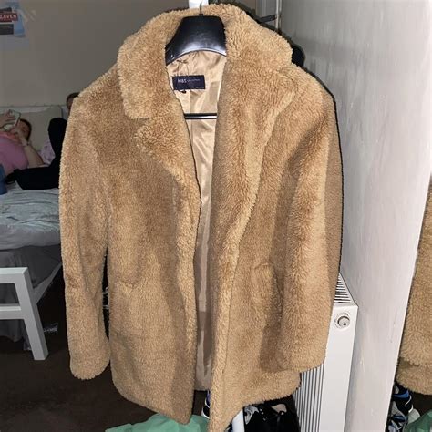 Marks Spencer Women S Tan Coat Depop