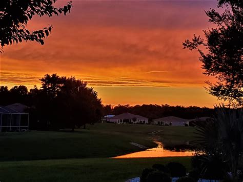 Gorgeous Sunset Over Summerglen Community In Ocala Ocala