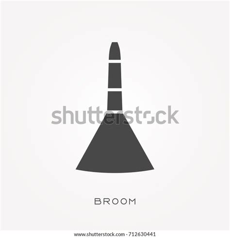 Silhouette Icon Broom Stock Vector (Royalty Free) 712630441 | Shutterstock