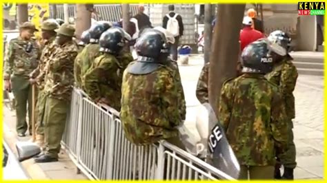 MAANDAMANO TODAY HEAVY POLICE PRESENCE IN NAIROBI CBD AHEAD OF RAILA