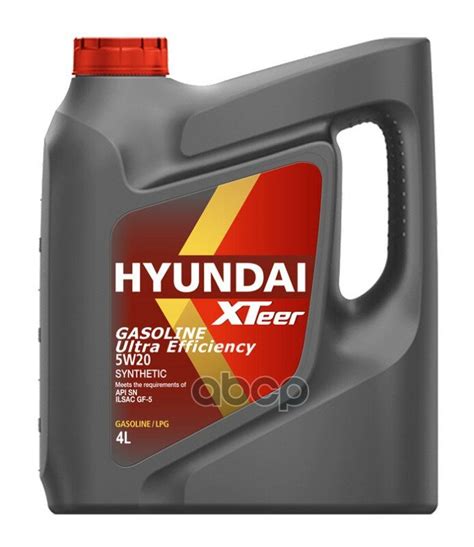 Hyundai HYUNDAI XTeer Hyundai Xteer Gasoline Ultra Efficiency 5w20 (4l ...