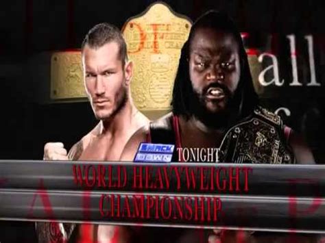 WWE SmackDown 14 10 11 Match Card Randy Orton Vs Mark Henry For The