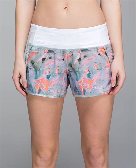 Lululemon Run Times Short Way Stretch Blushed Illusion Multi